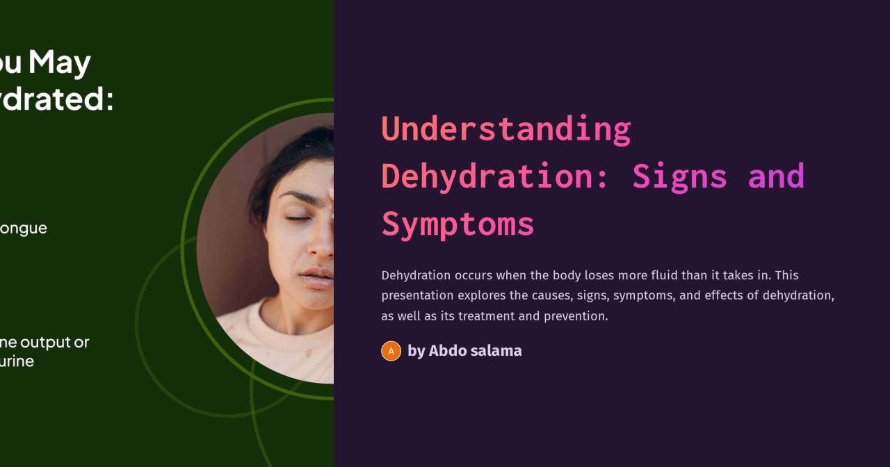 What Are The Signs Of Dehydration And Risks Explained