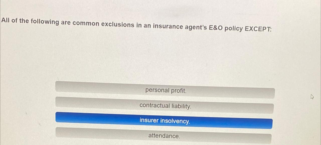 What Are The Common Exclusions In Insurance Contracts